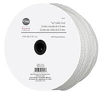 Algopix Similar Product 3 - Dritz 5/32", 144 YD Cable Cord, White
