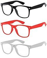 Algopix Similar Product 2 - 3 Pack Kids Clear Lens Sunglasses