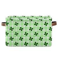 Algopix Similar Product 13 - St Patricks Day Plaid Storage Basket