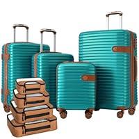 Algopix Similar Product 4 - 4Piece Luggage Set ABS Suitcase