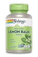 Algopix Similar Product 17 - SOLARAY Unflavored Capsules Lemon Balm