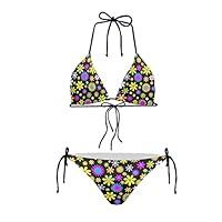 Algopix Similar Product 13 - JEOCODY African Daisy Bikini Set Two