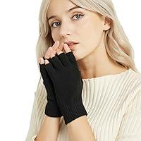 Algopix Similar Product 20 - NOVAWO Cashmere Blend Fingerless Gloves