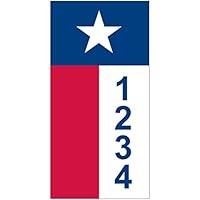 Algopix Similar Product 10 - TEXAS FLAG  Custom House Numbers by
