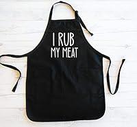 Algopix Similar Product 19 - I Rub My Meat Apron  Husband Apron 