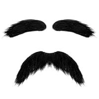 Algopix Similar Product 2 - YUXIANLB Fake Mustache and Eyebrows