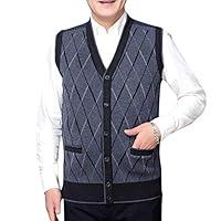 Algopix Similar Product 20 - YYNUDA Mens VNeck Striped Knitted