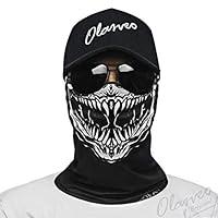 Algopix Similar Product 17 - Olarveo Skull Face Mask Neck Scarf