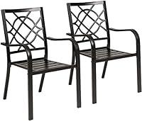 Algopix Similar Product 4 - Oakcloud Outdoor Metal Dining Chairs