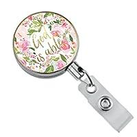 Algopix Similar Product 19 - Mary Square God is Able Badge Reel