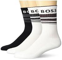 Algopix Similar Product 4 - BOSS 3-Pack Bold Logo Solid Cotton Socks