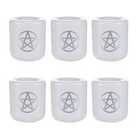 Algopix Similar Product 4 - Mega Candles 6 pcs Ceramic Silver