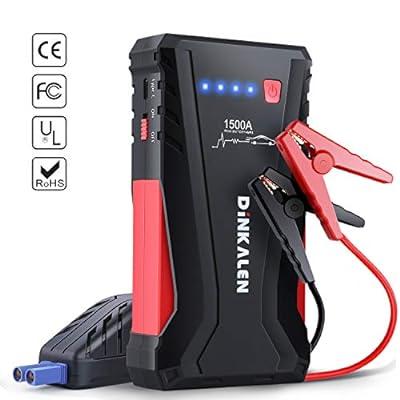 Car Jump Starter, 4000A Peak Car Battery Charger with Air Compressor, 12V  Jump Box for Car Battery (up to 10L Gas or 8.5L Diesel) with Emergency LED