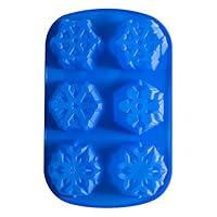Algopix Similar Product 9 - 6 Even Snowflakes Silicone Cake Mold