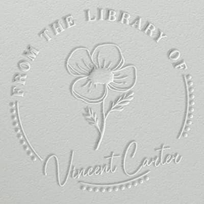 Custom Book Embosser/personalized Embosser Stamp /from the Library