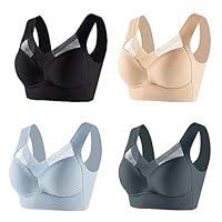 Algopix Similar Product 5 - BSYzXew 4PC Wireless Bras for Women