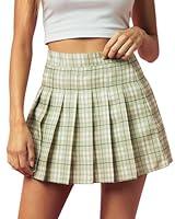 Algopix Similar Product 17 - SCKTOO Womens Girl High Waisted Pleated