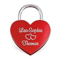 Algopix Similar Product 20 - FFDDY Heart Love Lock Red 60x45mm 