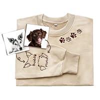 Algopix Similar Product 1 - EvaMall Custom Embroidered Pet Ear