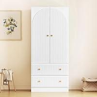 Algopix Similar Product 7 - QHITTY Freestanding Bedroom Armoire