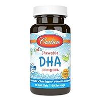 Algopix Similar Product 20 - Carlson  Kids Chewable DHA 100 mg