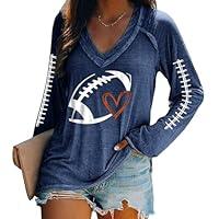 Algopix Similar Product 2 - Game Day Hooded Sweatshirt Women Heart