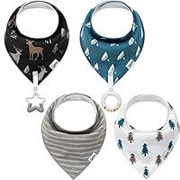 Algopix Similar Product 12 - Baby Bandana Drool BibsBandana Bibs