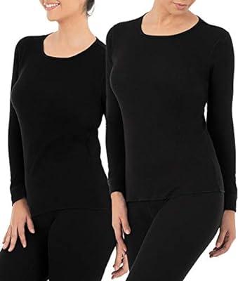 Best Deal for Fruit of the Loom Women's Micro Waffle Thermal Crew Top