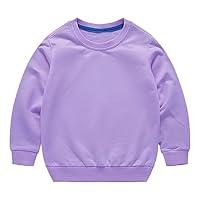 Algopix Similar Product 12 - Kids Sweatshirts Boys Girls Solid Color