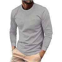 Algopix Similar Product 16 - Mens Long Sleeve TShirts Solid Color