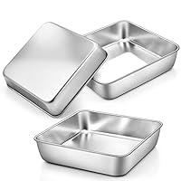 Algopix Similar Product 17 - TeamFar Square Cake Pan 8 Inch Square