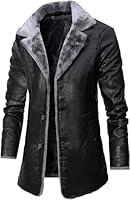 Algopix Similar Product 17 - Mens Sherpa Lined Suede Leather Jacket