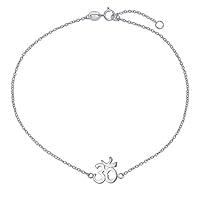 Algopix Similar Product 2 - Aum Om Ohm Sanskrit Symbol Yoga Anklet