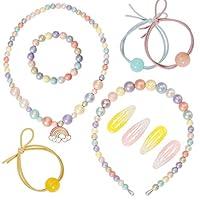 Algopix Similar Product 3 - PinkSheep Rainbow Necklace Bracelet Set