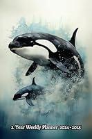 Algopix Similar Product 4 - Watercolor Orca Whale 2 Year Weekly