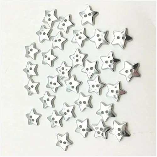 Jerler 2 Pcs Sliver Rhinestone Buttons Crystal Embellishments Sew on Clothing Buttons for Decoration and DIY