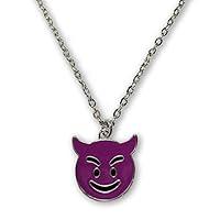 Algopix Similar Product 16 - I EM JI Emoji Silver Chain Pendant