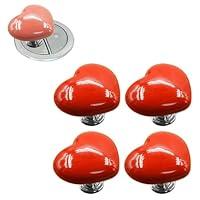 Algopix Similar Product 4 - LAKEMON 4pcs Love Toilet ButtonLove