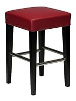 Algopix Similar Product 2 - Cortesi Home Denver Red Counter Stool