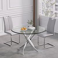 Algopix Similar Product 4 - Round Dining Table Set for 2 3Piece