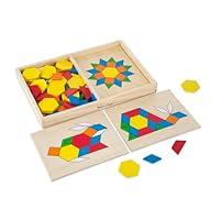 Algopix Similar Product 6 - Melissa  Doug Pattern Blocks and
