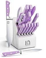 Algopix Similar Product 17 - Knife Set KnifeSaga Purple Kitchen