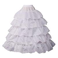 Algopix Similar Product 14 - GRACEART 4Loops Crinoline Underskirt
