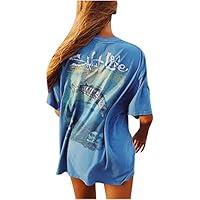 Algopix Similar Product 18 - Aritone Womens Tie Dye Print Round Neck