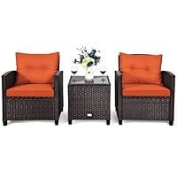 Algopix Similar Product 15 - Tangkula 3 Pieces Patio Furniture Set