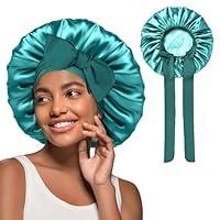 Algopix Similar Product 1 - YANIBEST Large Jumbo Satin Hair Bonnets