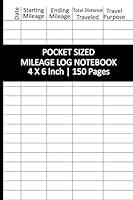 Algopix Similar Product 4 - pocket sized mileage log notebook 4X6
