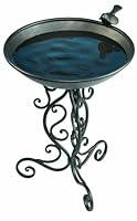 Algopix Similar Product 14 - Gardman BA01272 Ornate Metal Bird Bath