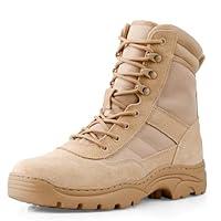 Algopix Similar Product 12 - LUDEY Military Boots Side Zipper