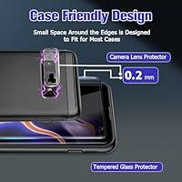 Samsung Galaxy S21 Ultra (6.8) Case-Friendly Screen Protector + 2-Pack  (Camera Cover) White Carbon Camera Plate Lens Protector
